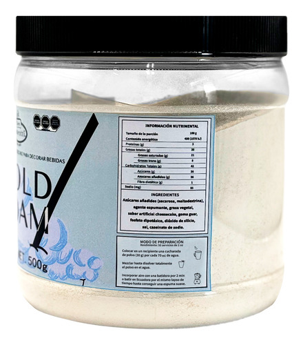 Cold Foam 500g Sabor Queso Salado Salty Tibiri Contentti.