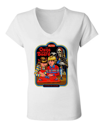 Remera Mujer Escote V Spun Ouija Board Activities For Child