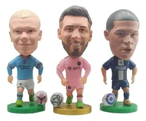 Comprar Kit 3 Mini Craques Messi, Haaland, Mbappé Miniatura Soccerwe
