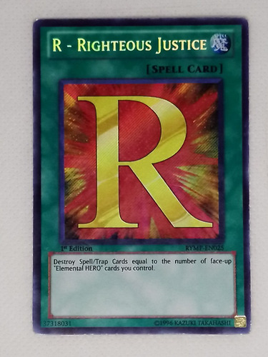R-righteos Justice Secreta Yugioh