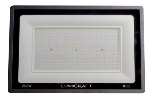 Refletor de holofote LED Lumi Led Spotlight Pro RFS500W 500W com luz branca fria e caixa preta 110V/220V