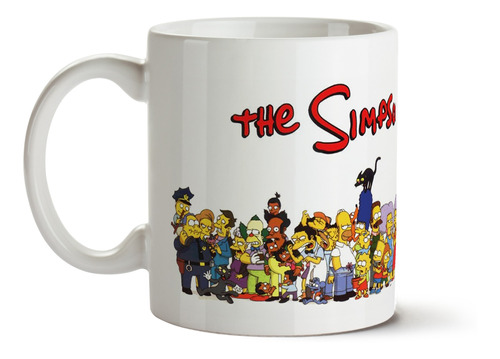 Taza Cerámica Los Simpson, The Simpsons, Series Y Tv