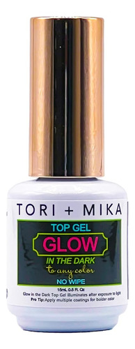 Tori Mika Glow In The Dark Top Coat Gel Polish Soak Off No W