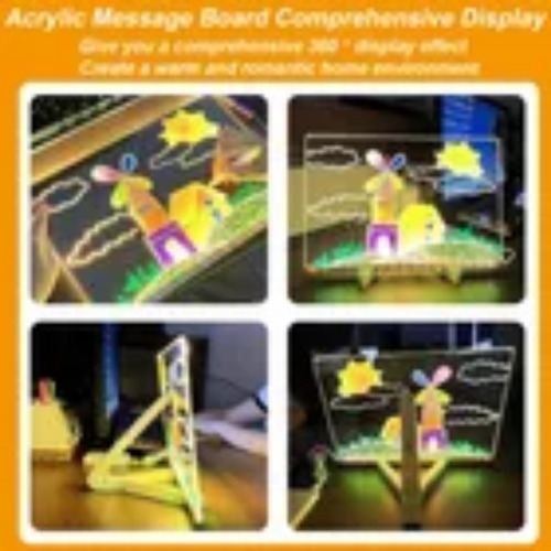 Tablero Dibujo For Niños Tableros Mágicos Emisores Luz Led