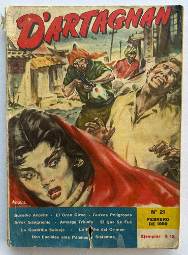 D'artagnan Nº 21 Incompleta Editorial Columba Febrero 1959
