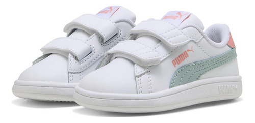 Zapatilla Puma Smash 3.0 L V Inf Blanco Niña