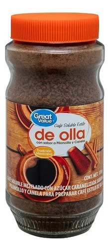 Café Soluble Great Value De Olla Piloncillo Y Canela 170 G
