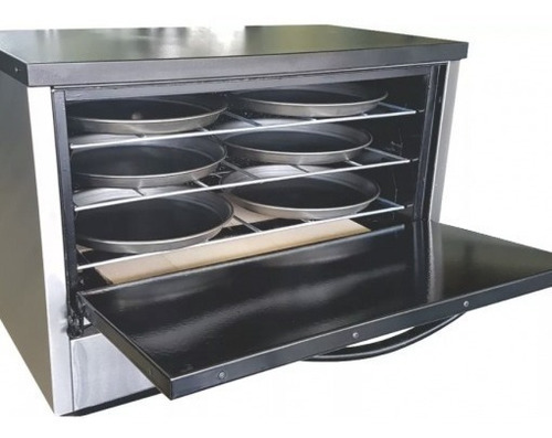 Horno Pizzero Rotisero Depaolo 6 Moldes Acero Valvula Oferta