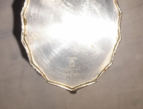 Antiguo Juego De Te De Metal Origen Alemania Plata Liso (Usado)