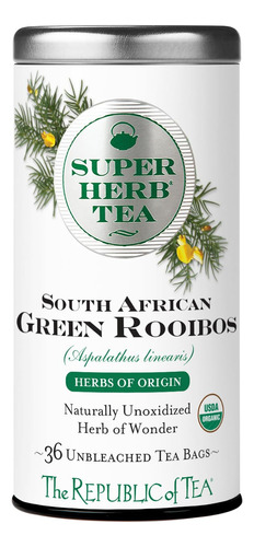 - Lata De Té Superherb Rooibos Verde Sudafricano Ecolã...