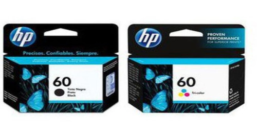 Cartuchos Hp 60 Negro + 60 Color - Combo 2 Tintas Originales