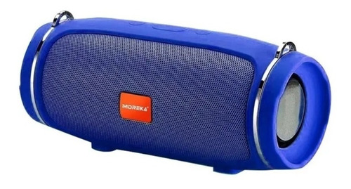 Bocina Moreka Charge Mini 4+ portátil con bluetooth waterproof azul 