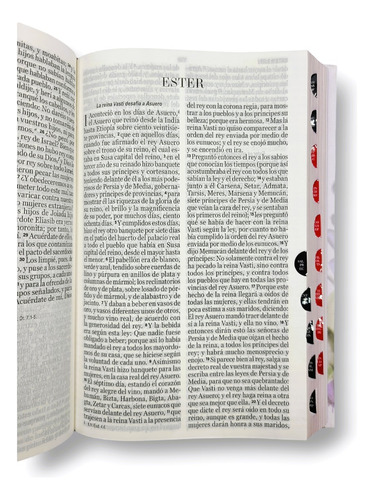 Imagen 5 de 10 de Biblia Rvr1960 Letra Grande Tapa Dura Morado Floral Indices