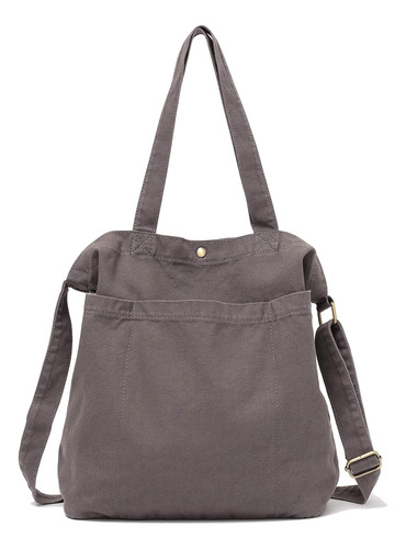 Jeelow Washed Canvas Tote Bolso Bandolera Crossbody Para Hom