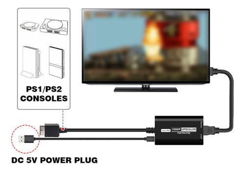 Adaptador Compatível Com Hdmi Rgb-ypbpr Upscaler 16:9/4:3 As