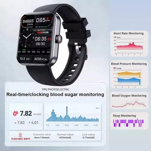 Nova Reloj Inteligente, Pulsera Inteligente, Glucómetro 2024