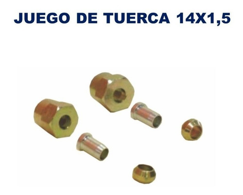 Juego De Tuerca 14 Mm X 1.5 Mm