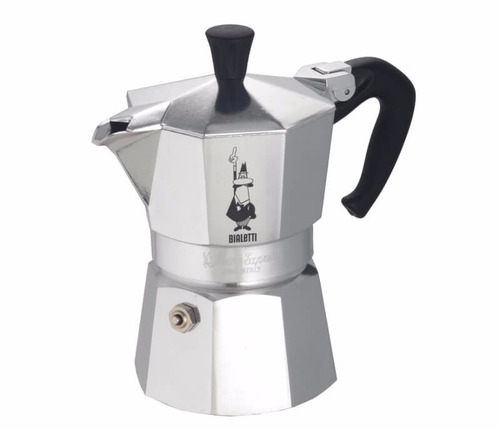 Cafeteira portátil Bialetti Moka Express 3 tazas manual prata-facto italiana