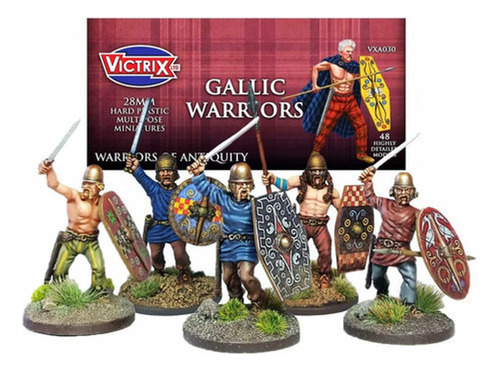 Gallic Warriors Caixa Com 48 Miniatura Victrix Dark Ages