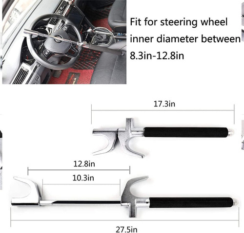 * Bloqueo Antirrobo Universal Para Volante De Coche Con