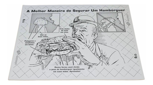 Papel Manteiga Ñ Acoplado Seda Glassine Hamburguer 1000 Und 