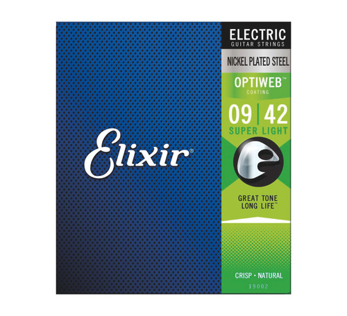 Elixir 19002 Optiweb 09-42. Cuerdas Guitarra Eléctrica