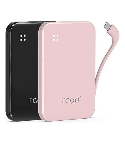 Tg90° 2 Pack 4500mah Mini Power Bank Portable Battery Pack W