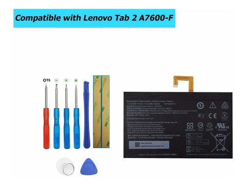 Bateria Tablet L14d2p31 Para Lenovo Tab 2 A7600-f A10-70f Ta