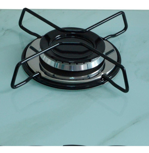 Cooktop Chamalar 5bcs Ultra Chama Marmorizado Branco Bivolt Cor Mamorizado Branco 110V/220V