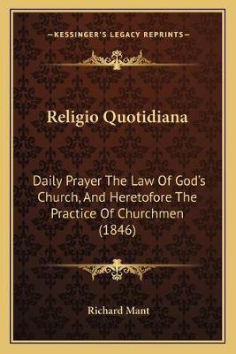 Libro Religio Quotidiana : Daily Prayer The Law Of God's ...