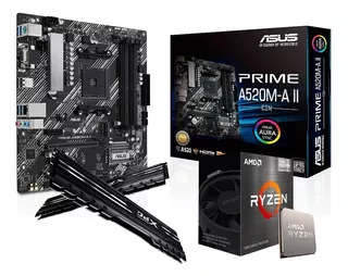 Kit De Actualizacion Gamer Amd Ryzen 5 5600g + A520m + 16gb