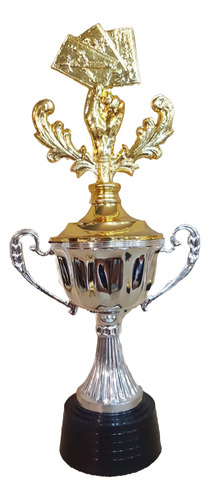 Copa Plástica Asas Trofeo Cartas Truco Tute 29cm Económica