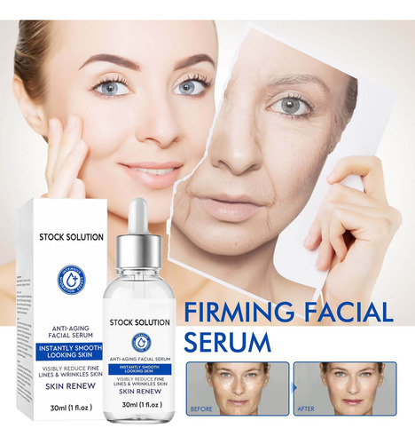 Serum Instant Effect Face Stock Solution Plumping Skin Tight