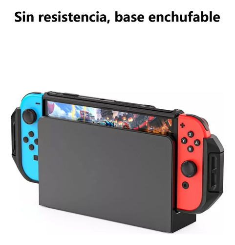 Carcasa Protectora Negra Para Nintendo Switch Oled