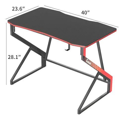 Cubicubi Simple Gaming Desk Z En Forma De Estación De Trabaj
