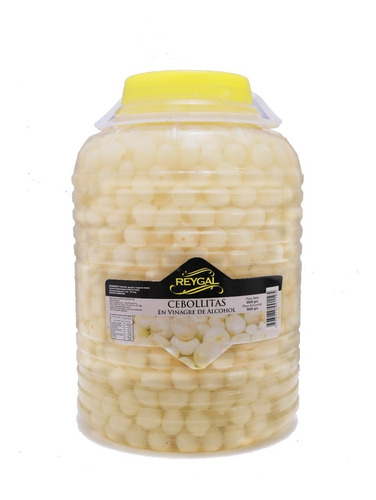 Cebollitas En Vinagre Reygal - Garrafa 5 Kg