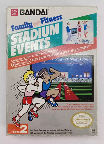 Stadium Events Y Tapete Nintendo Nes Bandai 1986 Cib Retromx (Usado)