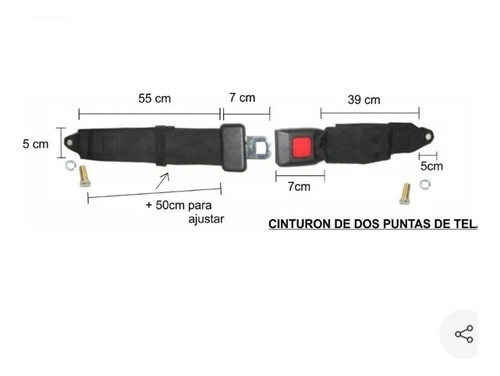 Cinturon De Seguridad 2 Puntos Universal Jeep