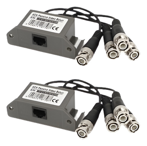 4 Ch Pasivo Cctv Cámara Utp Video Balun Transceptor Rj45 Cat