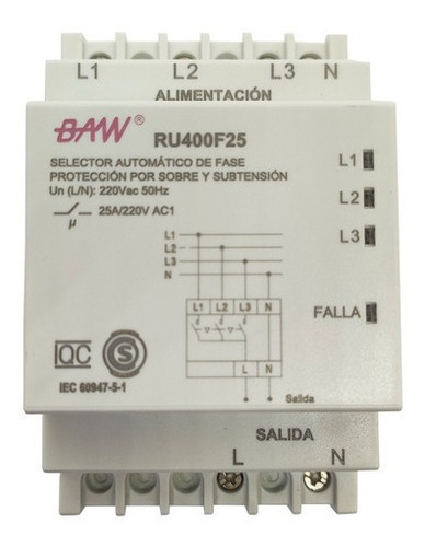 Selector Automatico De Fase Protector De Tension