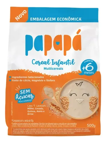 Cereal Infantil Papapá de Multicereais - 500g