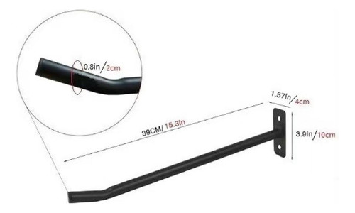 Pared Soporte De Bola De Bola Gancho Home Gym Gym 1pc Negro