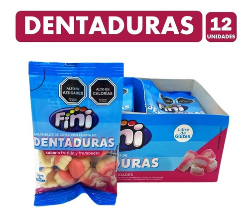 Display Gomitas Fini Dentaduras 180g (display 12 Unidades)