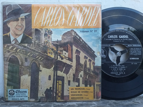 Carlos Gardel - Volumen 29 - Un Tropezon Ep De Vinilo Tango