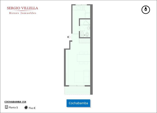 Imagen 2 de 5 de Cochabamba 154 - Monoambiente En Venta - Rosario