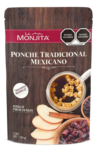 Ponche Navideño La Monjita Tradicional Mexicana Rinde 10.5 L