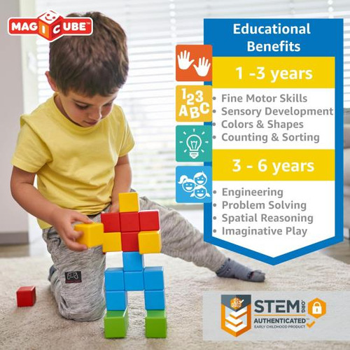 Geomag Juego De Construcción De Cubos Apilables Magnéticos M