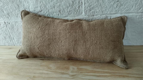Almohadón Arpillera Rectangular Decoración