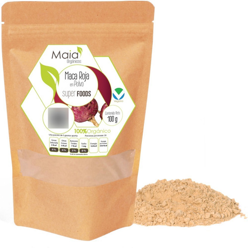 Maca Roja En Polvo - Orgánico 100 Gramos