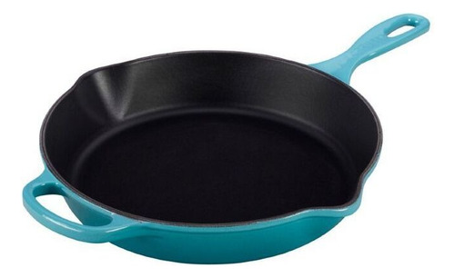 Frigideira Skillet Redonda Funda Signature Le Creuset 26cm Cor Azul Caribe